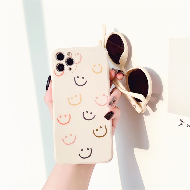 Ốp lưng iphone ✨DECASE's ✨ BASIC Mặt cười cạnh vuông 6/6plus/6s/6splus/7/7plus/8/8plus/x/xr/xs/11/12/13/pro/max/plus | BigBuy360 - bigbuy360.vn
