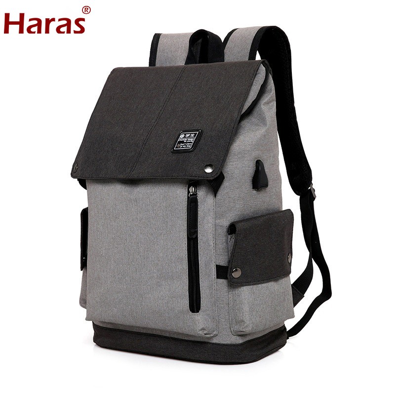 Combo Ba Lô Nam Hàn Quốc HARAS HR142 + Túi Đeo Chéo HARAS HR118