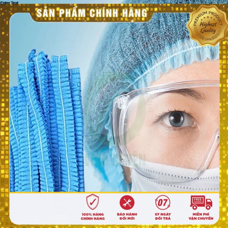 Mũ Trùm Đầu Con Sâu, Mũ Y Tế 100 Cái DCPX-NTA, thiết kê mỏng không gây nóng bịch 100 chiếc