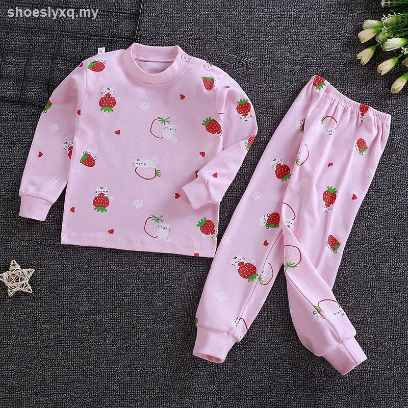 Bộ Đồ Mặc Ở Nhà Dài Tay Vải Cotton Cho Bé