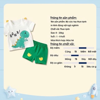 Bộ Đồ Thun Lạnh Cho Bé Kwoo