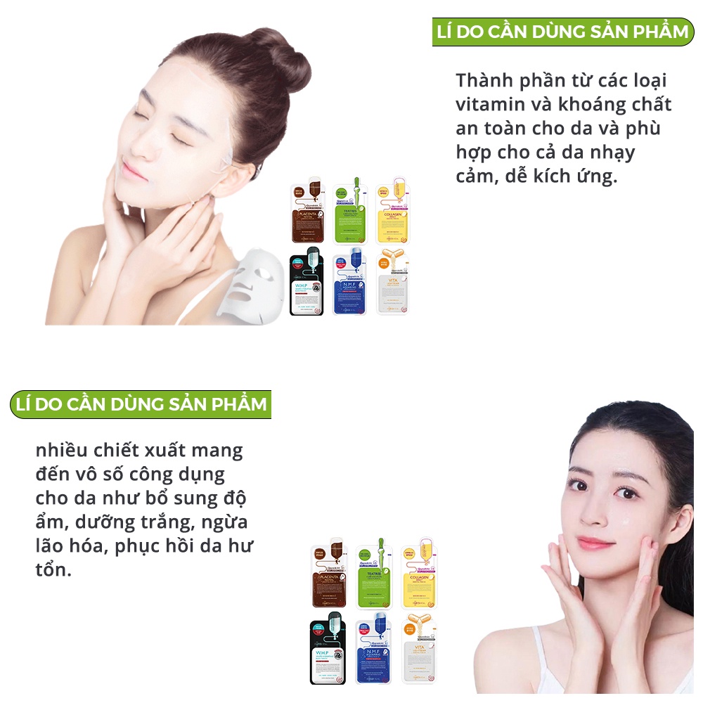 Mặt nạ giảm mụn trắng da dưỡng da chống lão hóa dưỡng ẩm Mediheal MN38