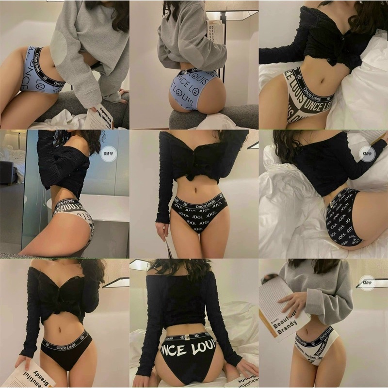 Quần lót cotton thể thao cao cấp dáng nửa mông sexy gợi cảm Mã A7299