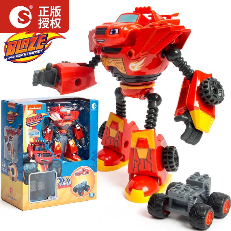 Blaze and the Monster Machine Toys Mô Hình Đồ Chơi Xe Tải Quái Vật Biến Hình Bằng Hợp Kim Có Thể Biến Đổi Cho Bé 4WD