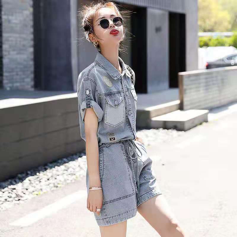 Đầm denim Mỏng Dài Qua Gối Thời Trang Xuân Hè Hàng Mới Năm 2023