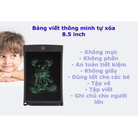 [BẢN MỚI NHẤT]Bảng Viết Ipad Thông Minh Tự Xóa Màn Hình LCD 8.5 inch SIÊU HOT