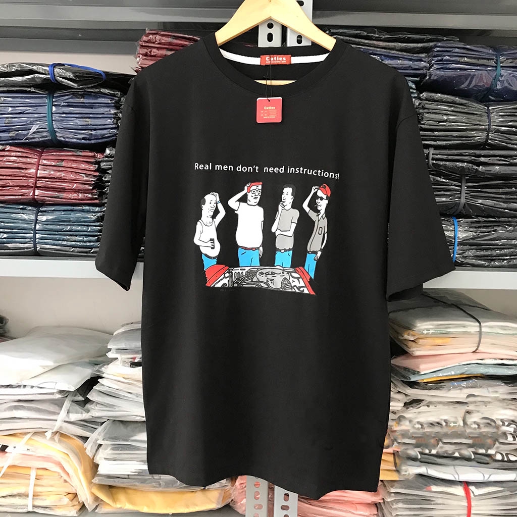 Áo Thun Unisex REALMEN G466, Tay Lỡ Form Rộng