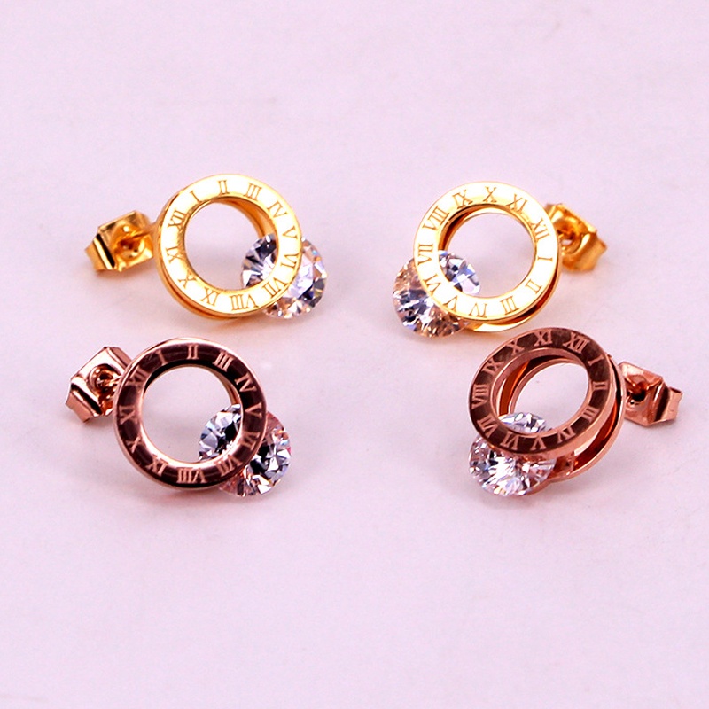 Đôi Khuyên Tai Trang Trí Hoa Và Chữ Cái Đính Ngọc Trai Thời Trang Cho Nữ