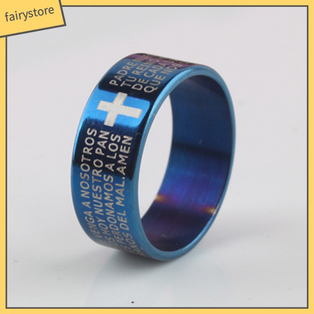 Nhẫn cặp đôi bằng thép titan khắc chữ thời trang