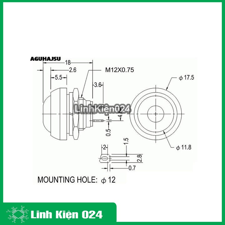 Còi Chíp 3-24vdc SFM-27
