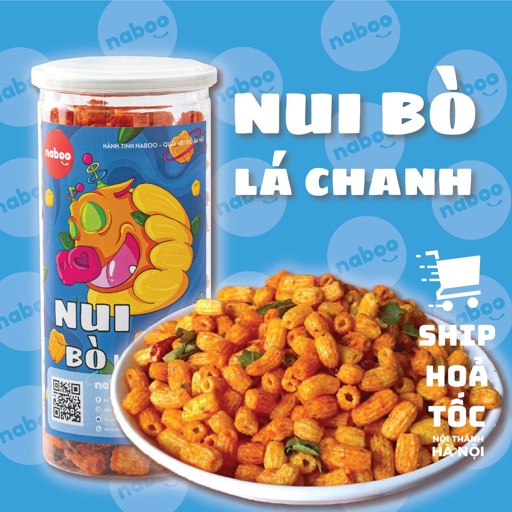 [FREESHIP❤️] Nui sấy khô bò lá chanh Naboo đồ ăn vặt Hà Nội ngon và rẻ 350g