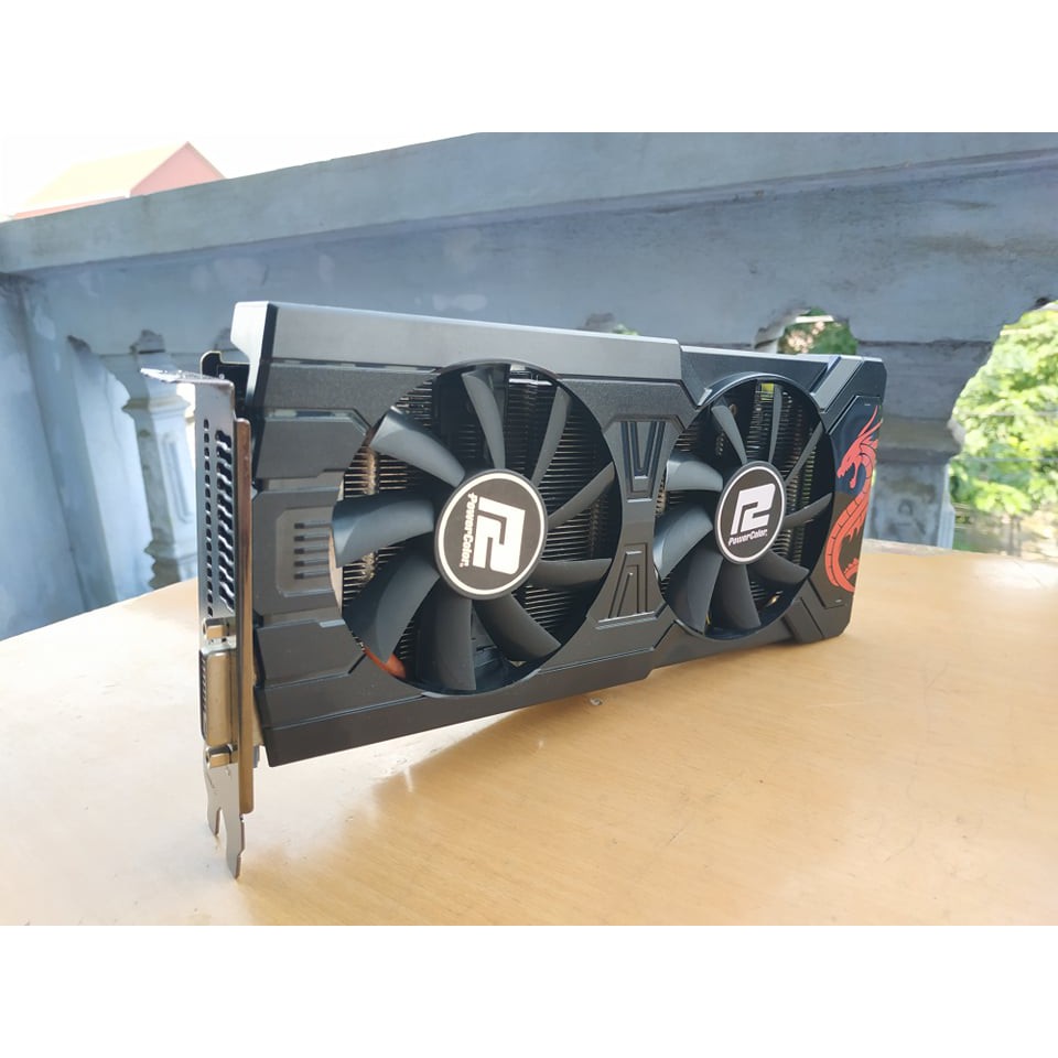 Card màn hình Powercolor RX 570 4G Red Dragon 1DVI