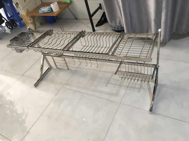 Kệ chén đa năng, giá để bát đũa inox 304 tiện lợi BẢO HÀNH 12 THÁNG Kệ úp chén - kệ để chen trên bồn rửa