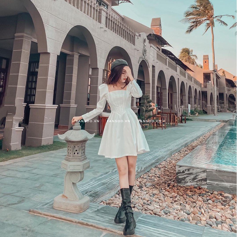 194🌸VÁY BABY TRẮNG TAY BỒNG CƯC XINH - dự tiệc - đám cưới FULL SIZE SML | BigBuy360 - bigbuy360.vn