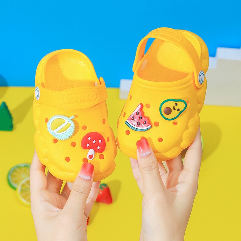 Giày Sandal Đế Mềm Chống Trượt Họa Tiết Trái Cây Hoạt Hình Thời Trang Mùa Hè Cho Trẻ Em