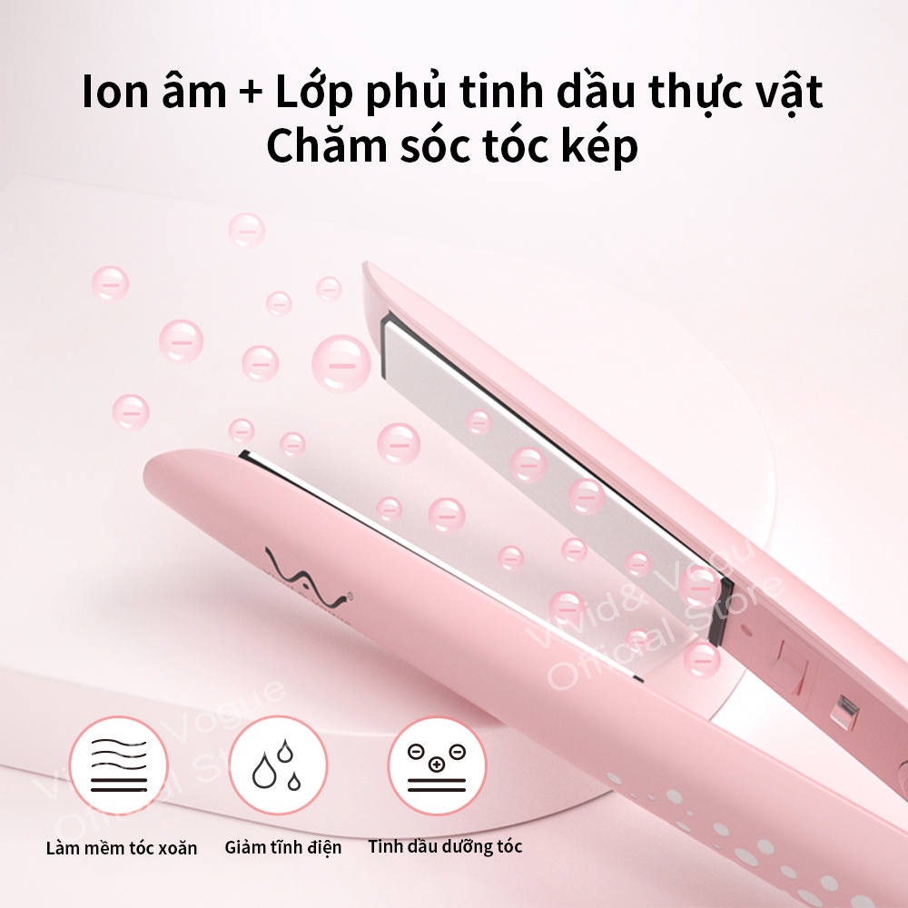 Máy Duỗi Và Uốn Tóc Vivid & Vogue 2 Trong 1