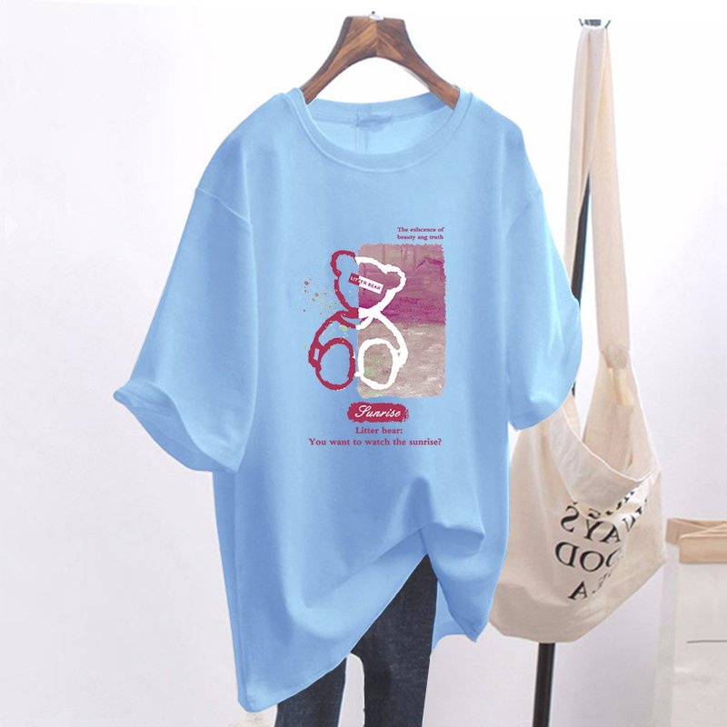 Áo Thun Litter Bear Unisex Tay Lỡ ( V235 )