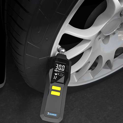 Đồng Hồ Đo Áp Lực Và Đo Độ Mòn Gai Lốp Xe Kỹ Thuật Số Michelin 12295 - Thiết bị đo áp suất lốp xe