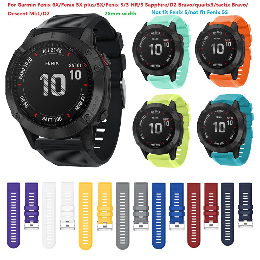 Dây đeo cổ tay thay thế 26mm cho đồng hồ Garmin Fenix 6X/Fenix 5X/5X Plus/Fenix3/3 HR/3 Sapphire