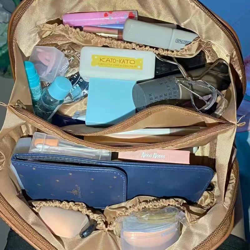 [Giao Hàng Nhanh] Túi Đựng Mỹ Phẩm Sức Chứa Lớn Đơn Giản Di Động Đi Du Lịch Cao Cấp Có Thể Giặt Rửa Cho Nữ