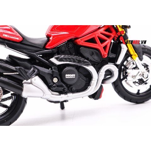 MÔ HÌNH XE DUCATI MONSTER 1200S RED 1:18 MAISTO 1023