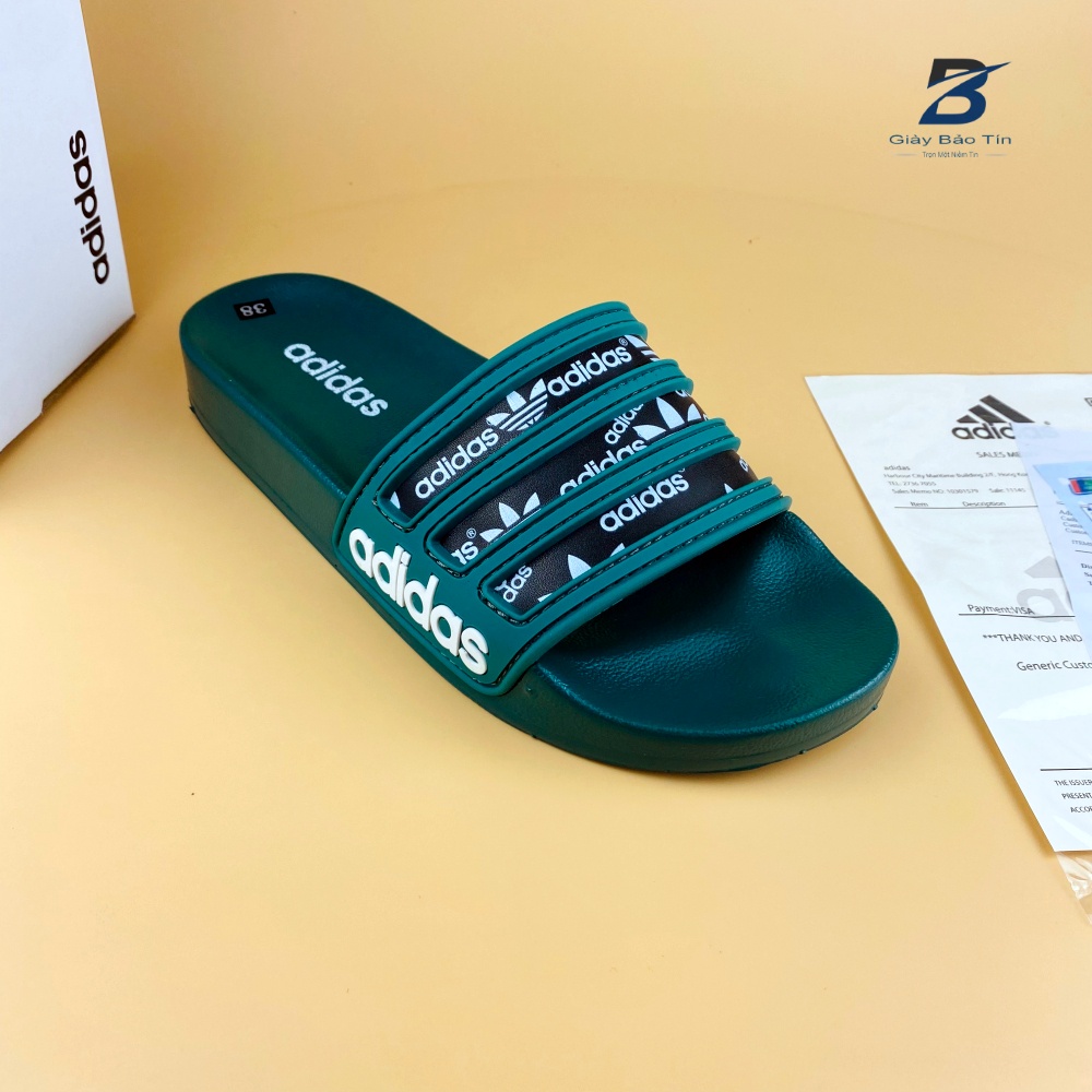 Dép nam Adidas mới nhất dép nam quai ngang đế cao su quai dép phối màu đẹp