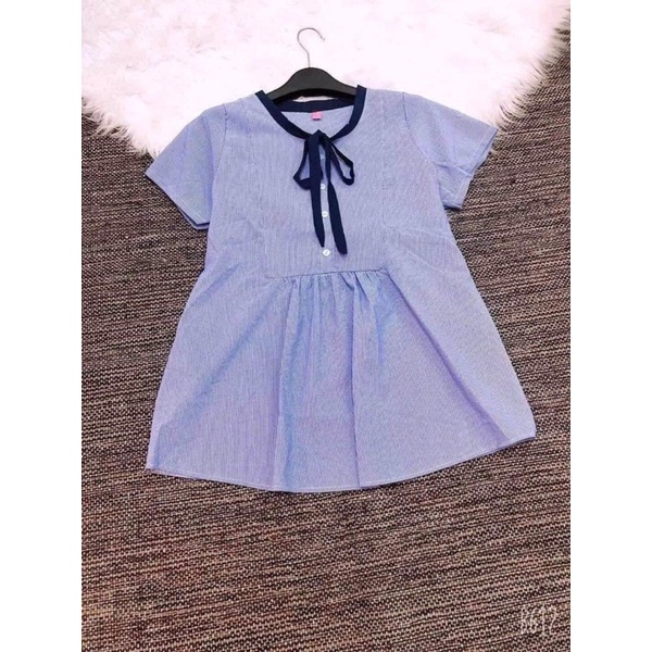 Áo bà bầu mùa hè cộc tay chất đũi mặc nhà siêu mát thiết kế cao cấp