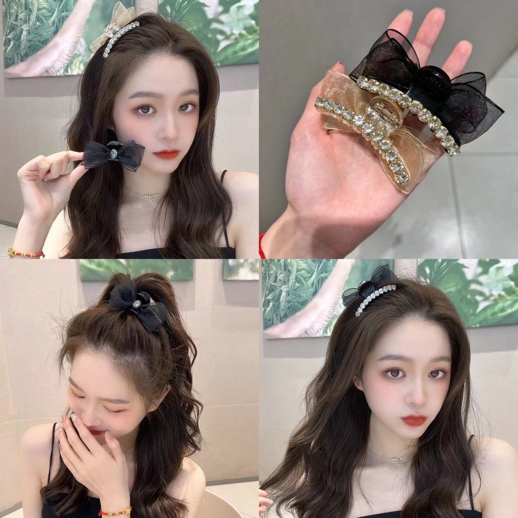 Kẹp Tóc Nơ Hai Mặt Cỡ Nhỏ Dễ Thương Cho Nữ T3-116
