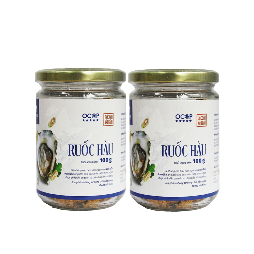 Combo 02 hũ ruốc hàu Bavabi hũ 100g