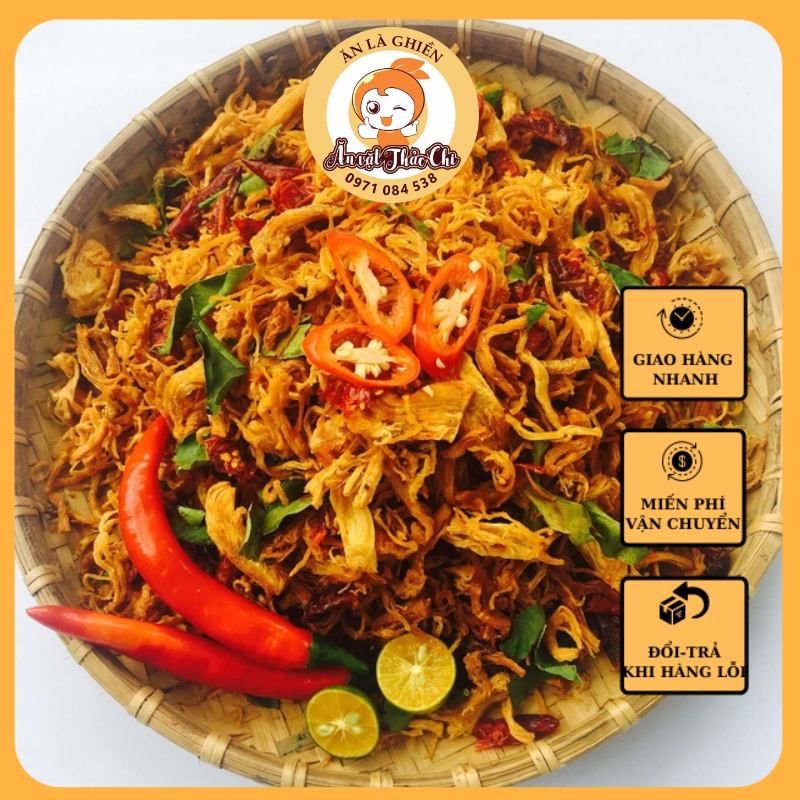 Khô gà lá chanh xé cay loại ngon_500gr