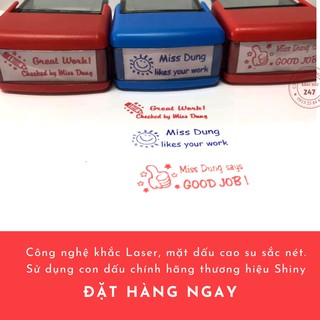 Con dấu nhận xét tiểu học - khắc dâu chất lượng cao thương hiệu shiny