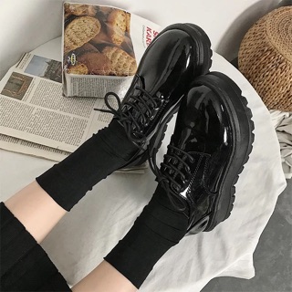 [ORDER 15 NGÀY] Giày oxford nữ da bóng đế cao 3cm
