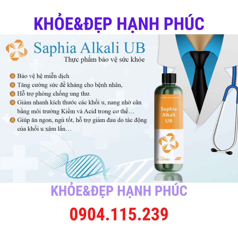 Kiềm u bướu Saphia Alkali UB – 300 ml/chai