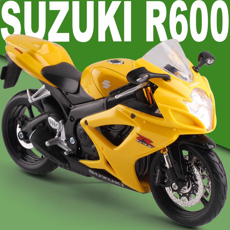 Mô Hình Xe Mô Tô Suzuki Gsx R600 Tỉ Lệ 1: 12