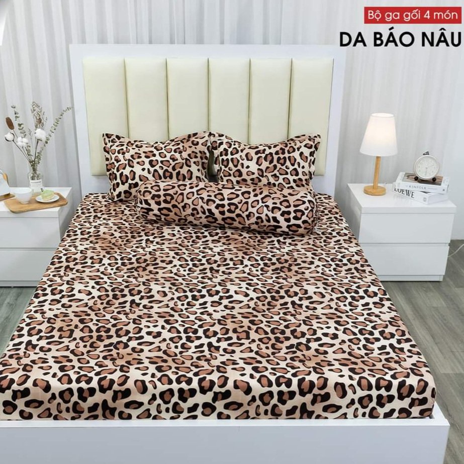 𝐒𝐇𝐎𝐏 𝐗𝐈̣𝐍 - Bộ ga gối cotton poly m6/m8 drap giường poly, ga trải giường kèm 2 vỏ gối nằm  Sakura JP