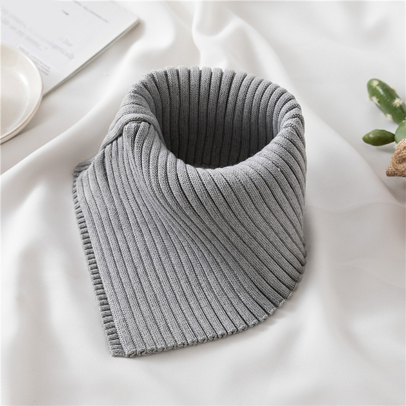 Cổ áo giả dệt kim viền gân thun hình tam giác có thể tháo rời cho nữ tùy chọn màu sắc