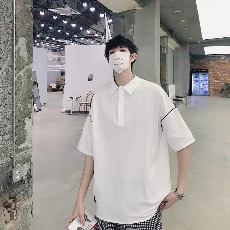 Áo Thun POLO tay viền form To Style Hàn - Unisex Nam nữ dáng rộng xinh