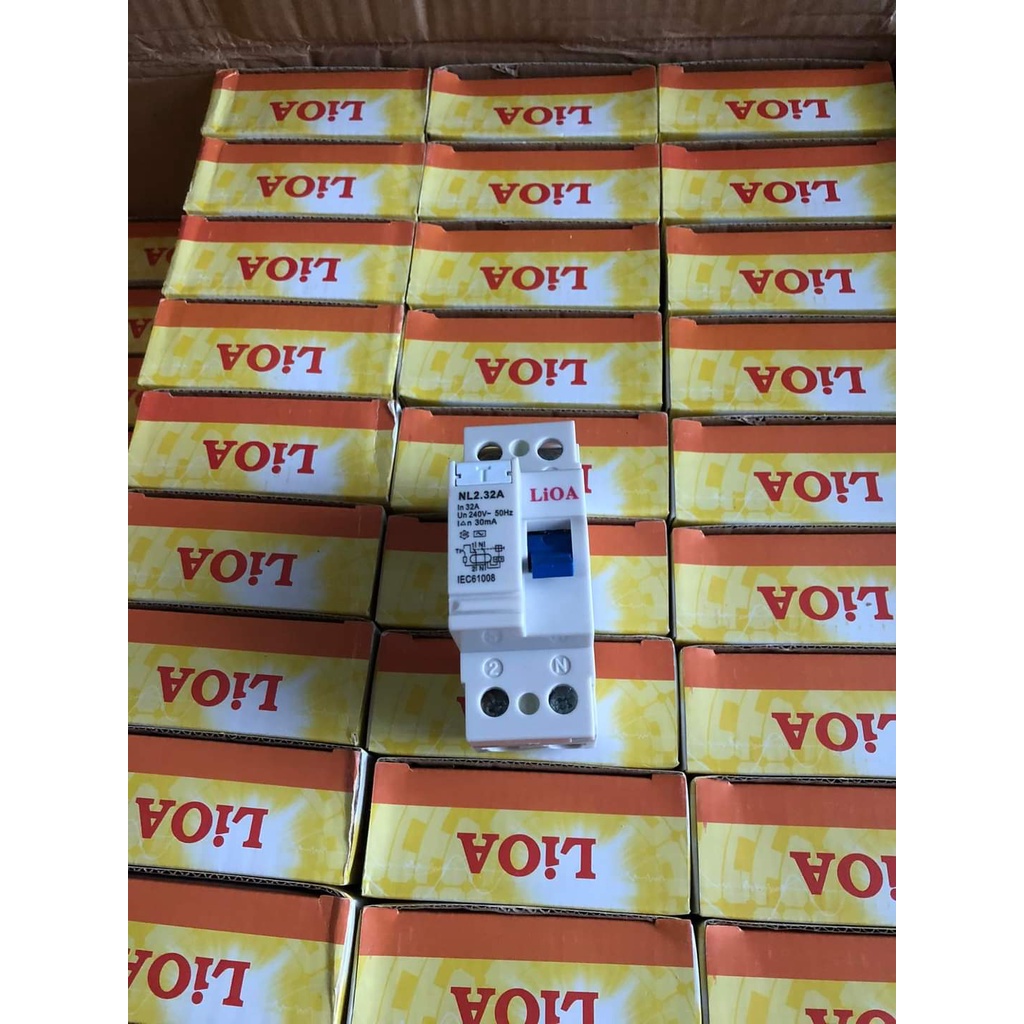 Át chống giật LIoa 30mA cầu dao chống dòng rò RCCB