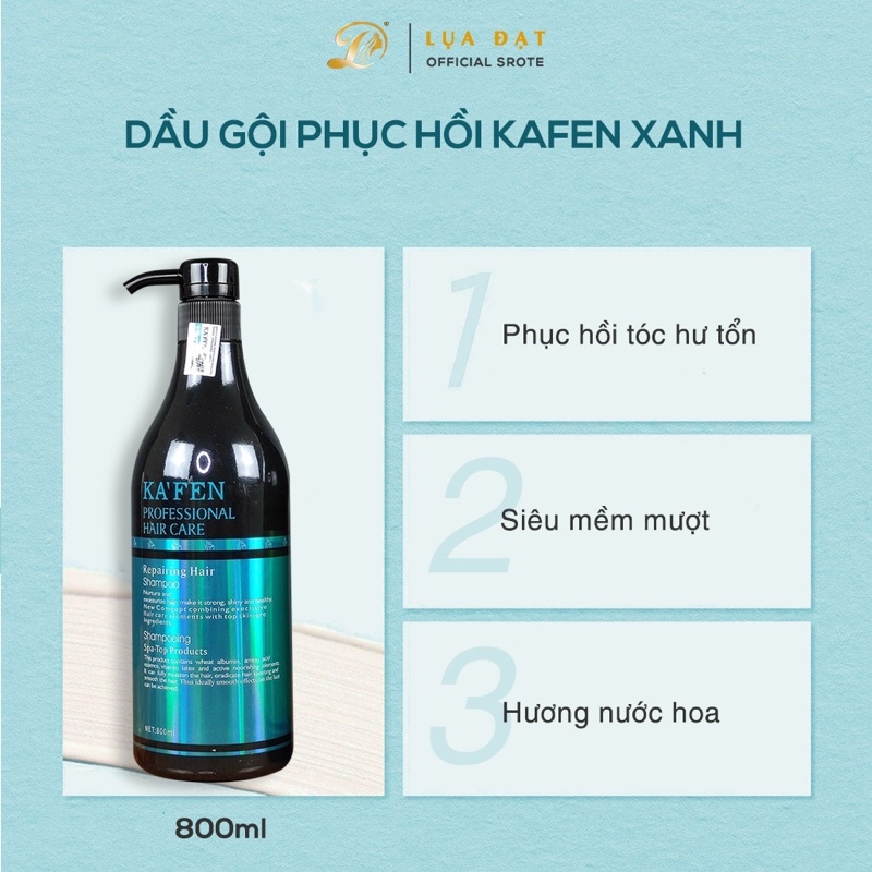 Dầu cặp siêu mượt KA’FEN bổ sung vitamin E dành cho tóc khô xơ hư tổn trẻ ngọn 800ml