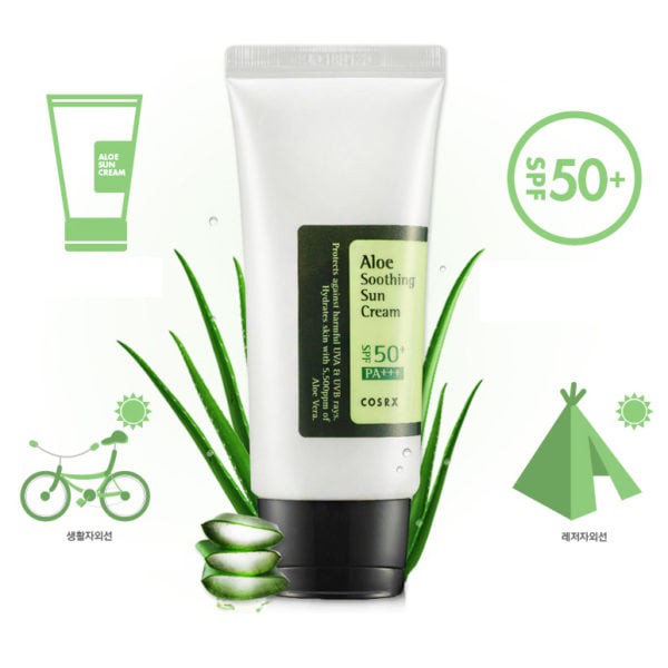 (#cosrx) Kem chống nắng nha đam Cosrx Aloe Soothing Sun Cream spf50 pa+++ 50ml