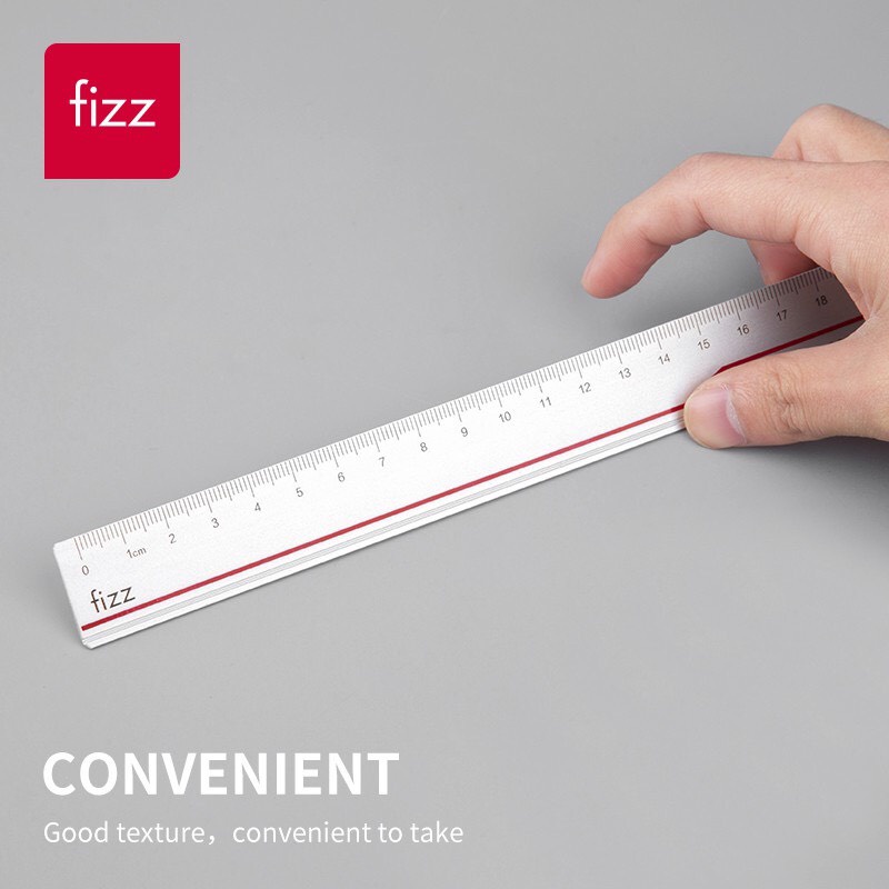 Thước Kẻ Nhôm Thẳng Dài 20cm Fizz Bền Đẹp, Guangbo FZ22705