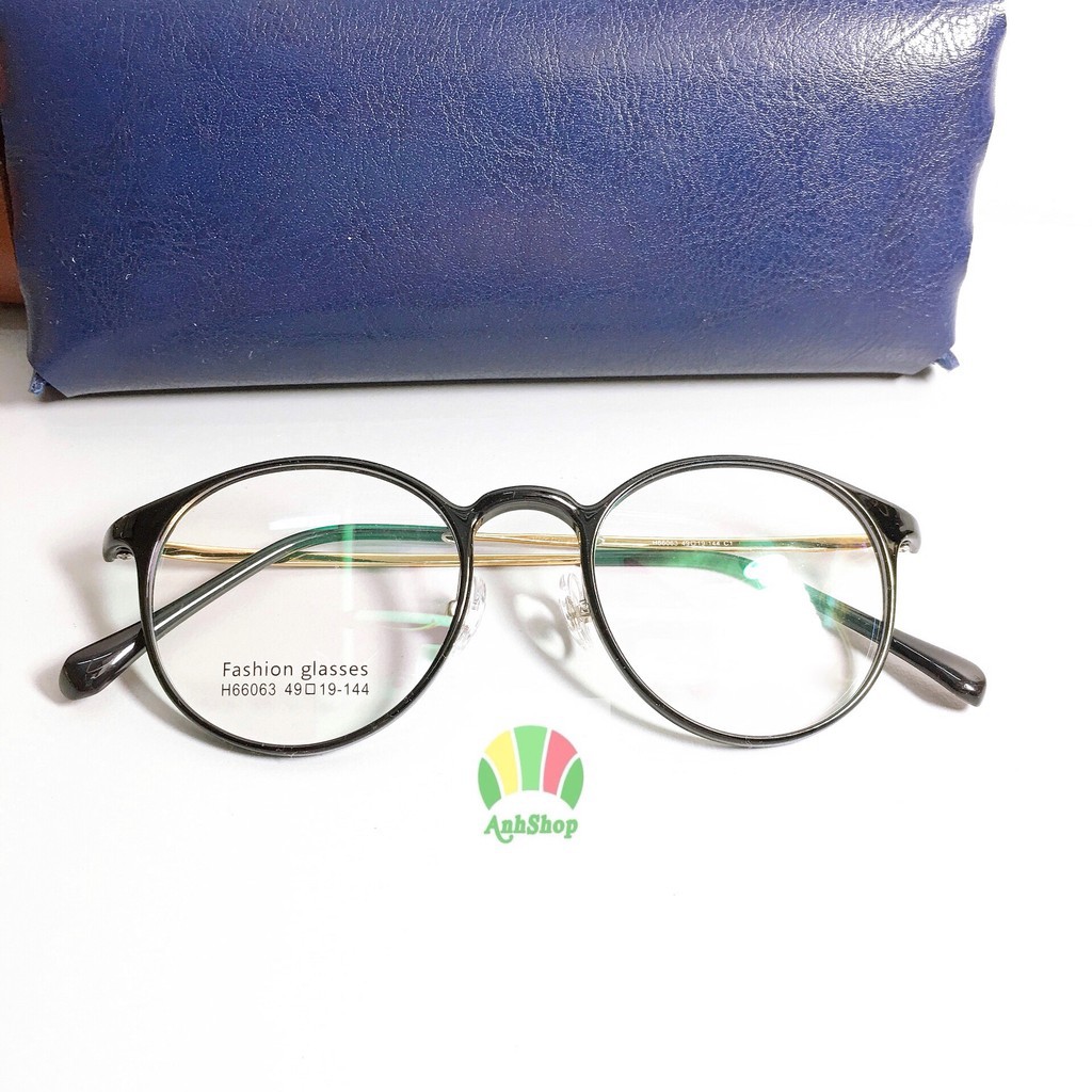 [Gía siêu rẻ] Gọng kính tròn 66063 nhận cắt cận viễn loạn