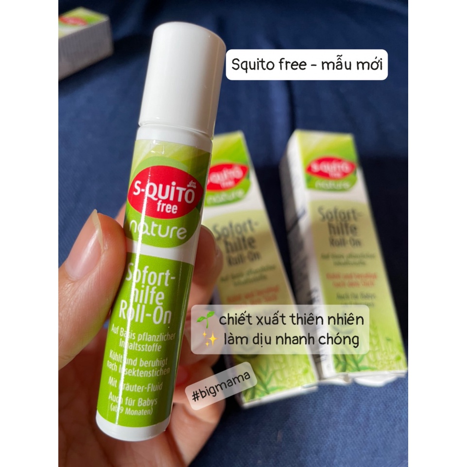 Lăn chống muỗi đốt từ thiên nhiên Squito Free 10ml của Đức