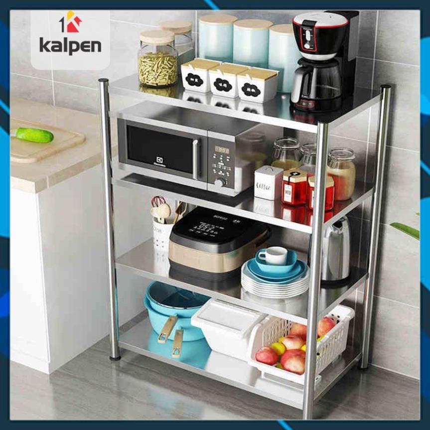 KỆ INOX Nhà Bếp Để Đồ Đa Năng 3 Tầng 4 Tầng 5 Tầng Thông Minh Kalpen hàng xịn chuẩn