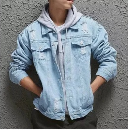 Áo khoác bò thời trang Hàn Quốc - áo khoác nam Jean