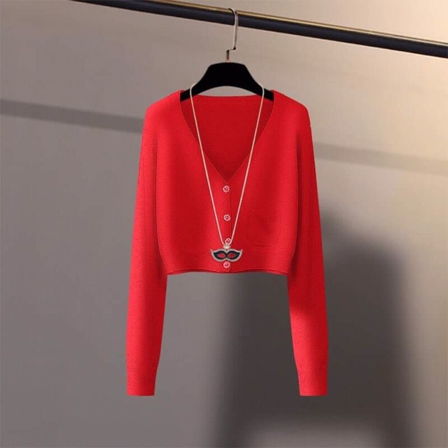 Áo len nữ croptop sang chảnh , chất len mềm mịn rất đẹp QCNP2134