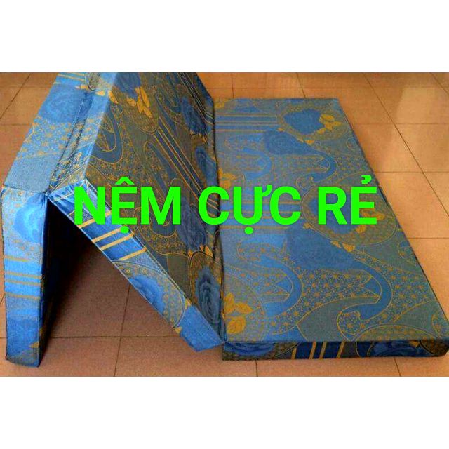 nệm bông ép hàn quốc xếp 3 mới 1m6x2mx10cm