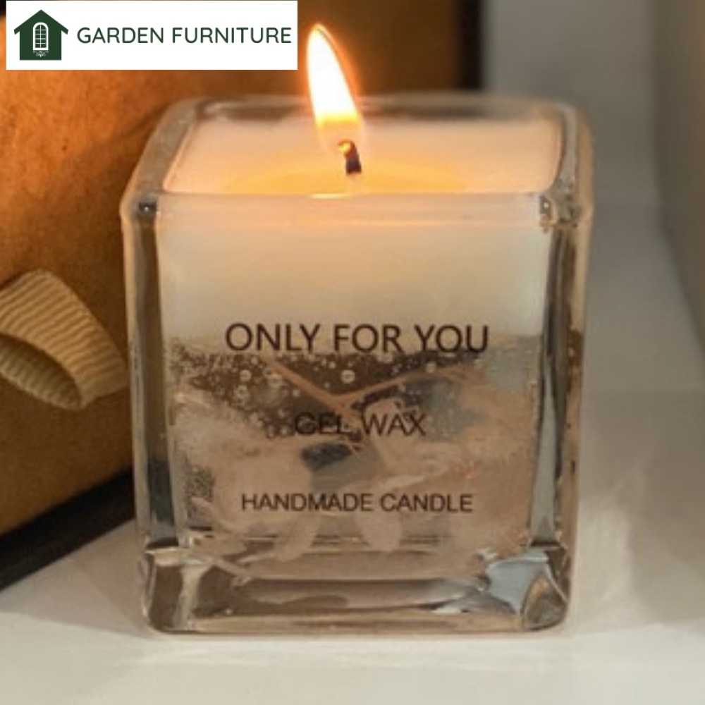 Nến sáp thơm cốc thủy tinh Handmade Only for you Soy wax sáp trong suốt hoa bất tử, nến thơm nhỏ gọn phong cách Bắc Âu