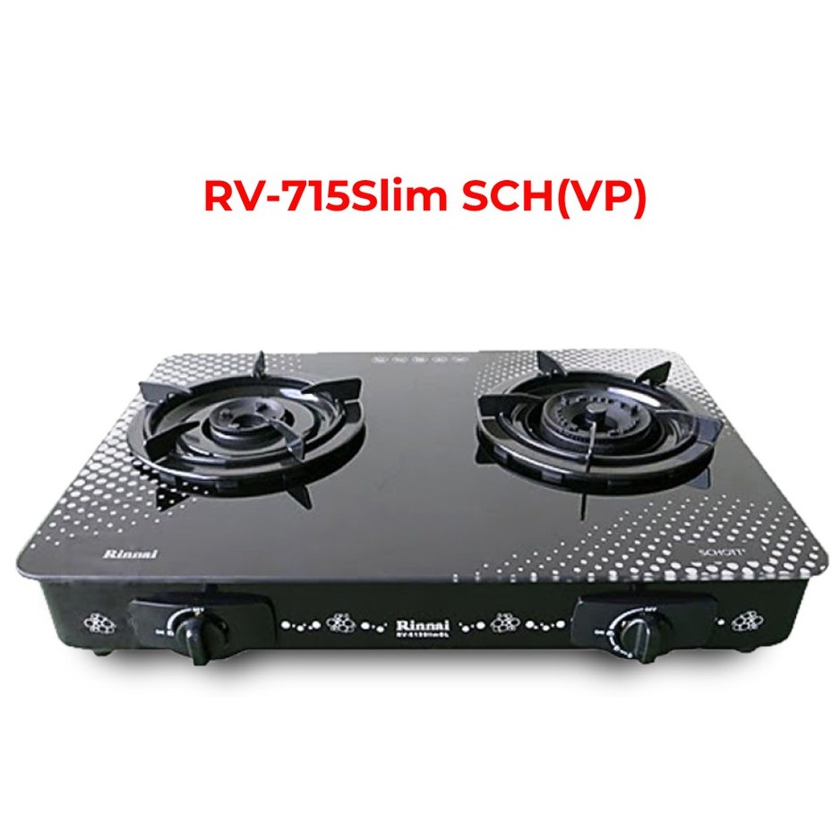 Bếp gas 7 tấc Rinnai RV-715Slim SCH(VP), Chén đồng có đầu hâm