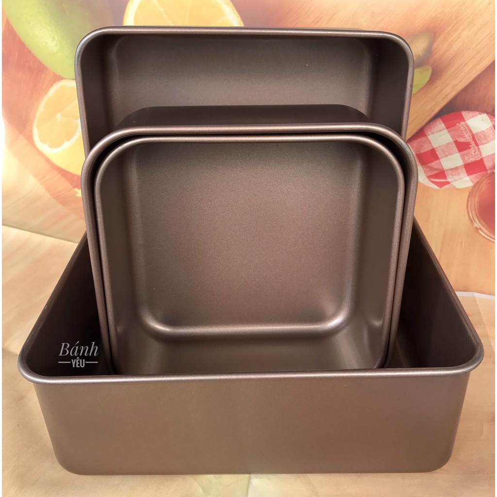 Khuôn Vuông Đúc Chống Dính Màu Vàng Cao Cấp